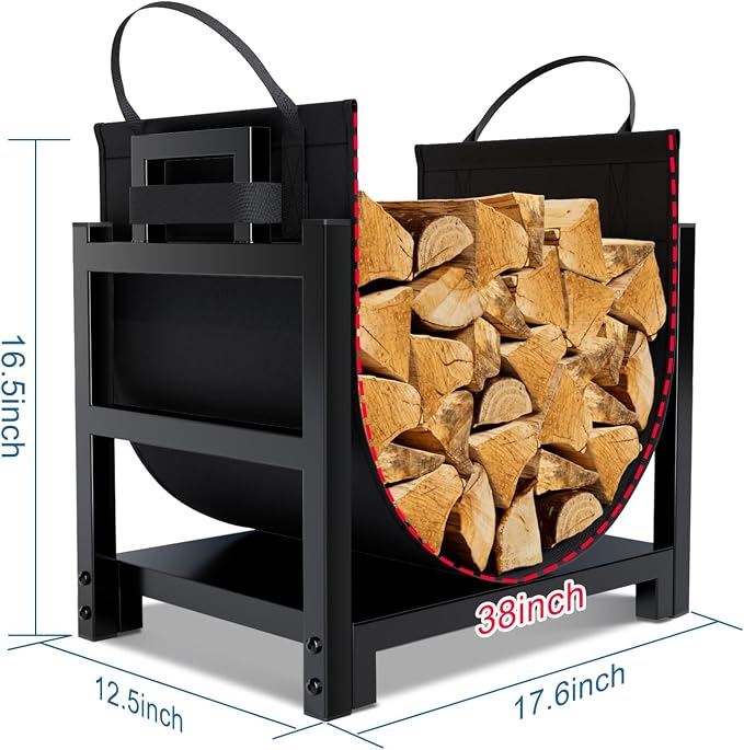 MOFEEZ Firewood Rack Log Holder Indoor - Image 5
