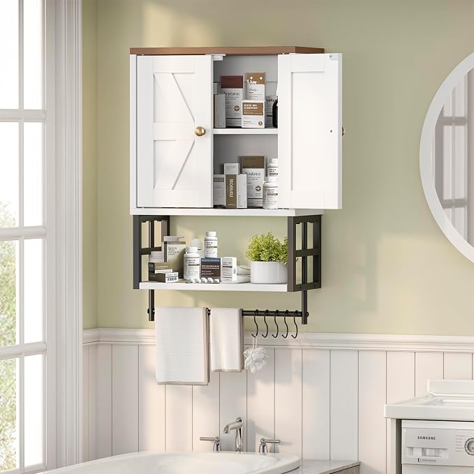 Bathroom Wall Cabinet, Farmhouse Medicine Storage - Image 7