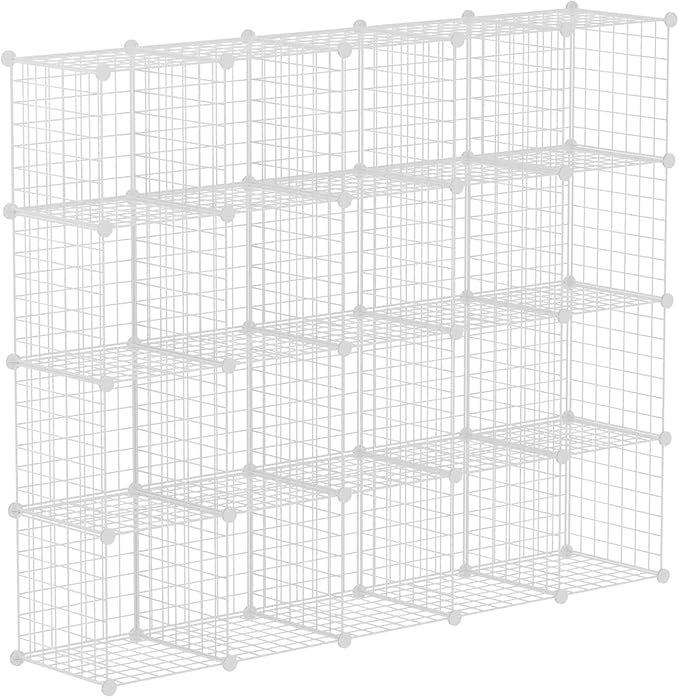 HUBSON Wire Cube Storage Organizer, Book/Toy/Craft/Potted Plants and petCloset by HUBSON