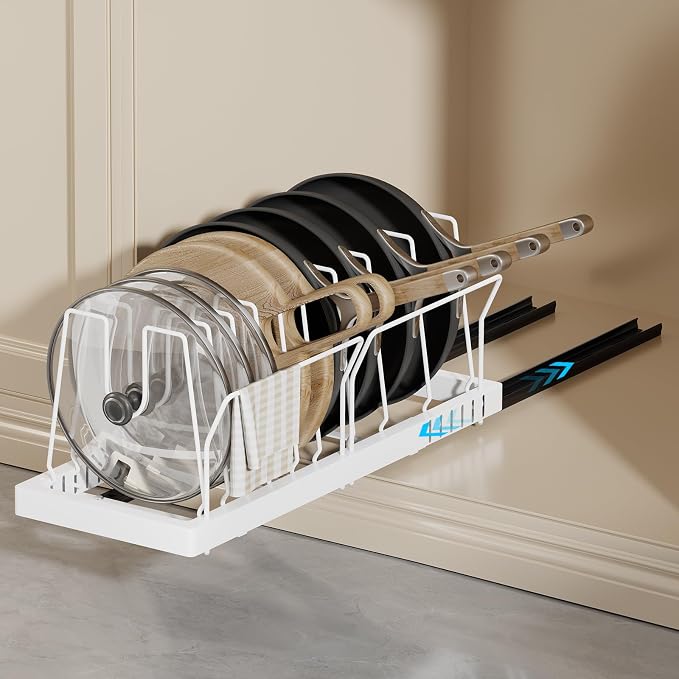 Pots and Pans Organizer Under Cabinet by COMFORTYOURHOME