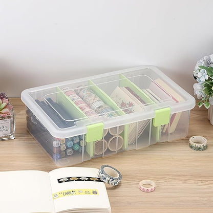 BTSKY Clear Plastic Dividing Storage Box - Image 2