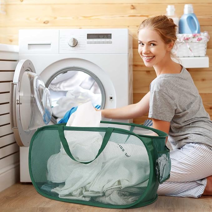 4 Pack Collapsible Laundry Baskets, Foldable Laundry Basket - Image 3