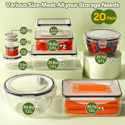 JSCARES 40 PCS Food Storage Containers - Image 2