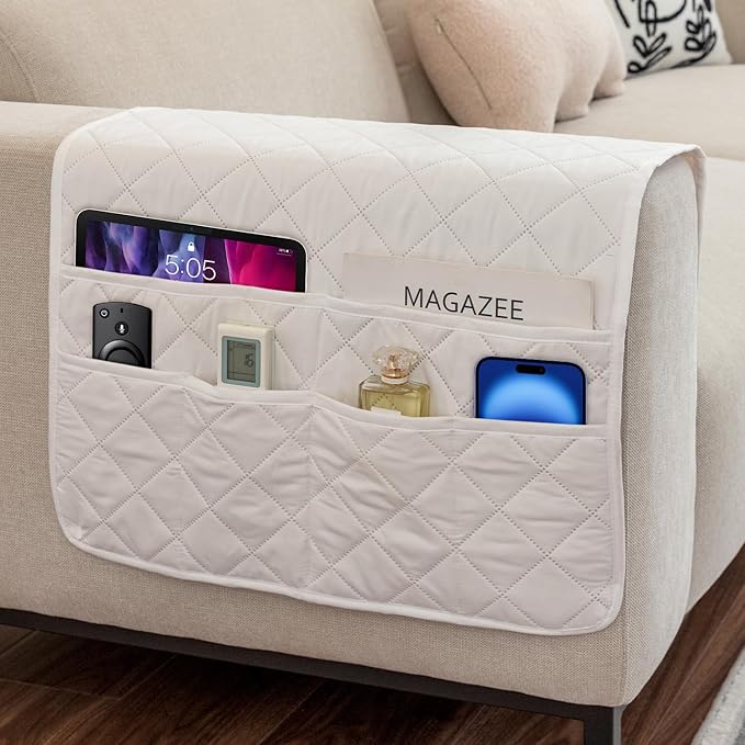 Armchair Caddy Remote Control Holder Sofa Organizer, Non-Slip Couch Arm Chair by DECKALY