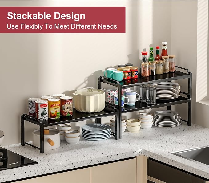 X-cosrack 12" Wide 100LBS Loading-Bearing Heavy Duty Kitchen Storage Shelf - Image 5