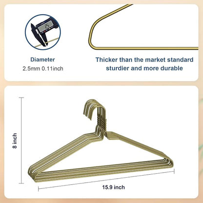 SPECILITE Wire Metal Clothes Hangers Bulk 100 Pack - Image 2