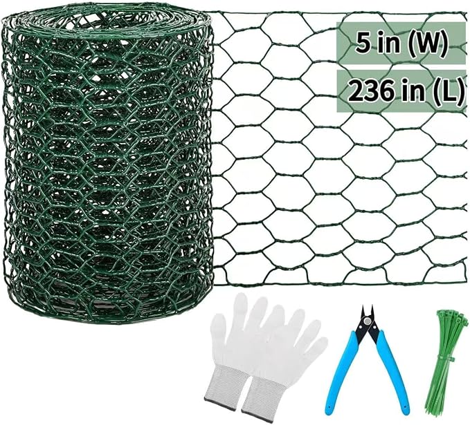 5 in×236 in Floral Wire Netting, Garden Fencing, Protect Plant & Decorate by Unknown
