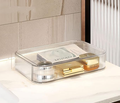 Stackable Clear Plastic Organizer Drawer | Organize Eyeshadow Palettes by DecorcodeDecoryourhome