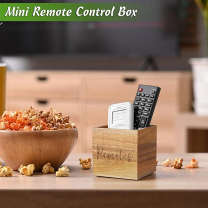DRASTAR Remote Control Holder, Wood TV Remote Holder, Remote Storage Caddy - Image 4