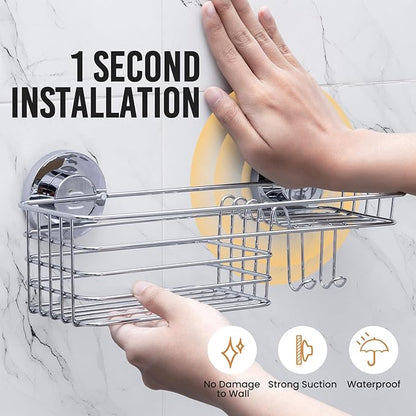 LEVERLOC Shower Caddy Suction Cup, Shelves - Image 2