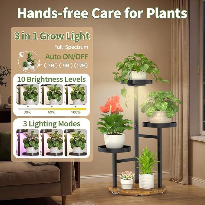 LASZOLA Plant Stand Indoor Corner - Image 3