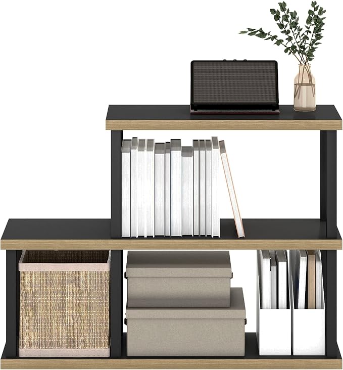 Furinno Turn-N-Tube No Tools Decorative Display Shelf, 3-Tier Ladder, - Image 4
