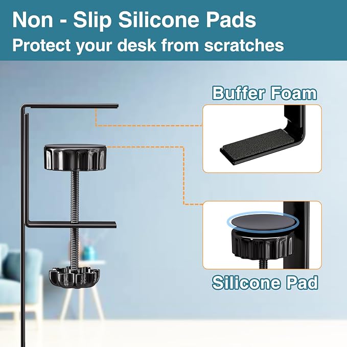 No Drill Under Desk Cable Management Tray, SONATURE 25.3" Cord Organizer - Image 5