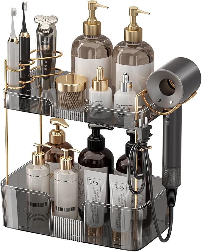 YCIA&DONE Bathroom Counter Organizer, Large Makeup Organizer Countertop by YCIADONE