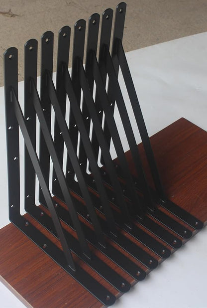40 Pack L14 x H 10" Black Heavy Duty Shelf Brackets - Image 5