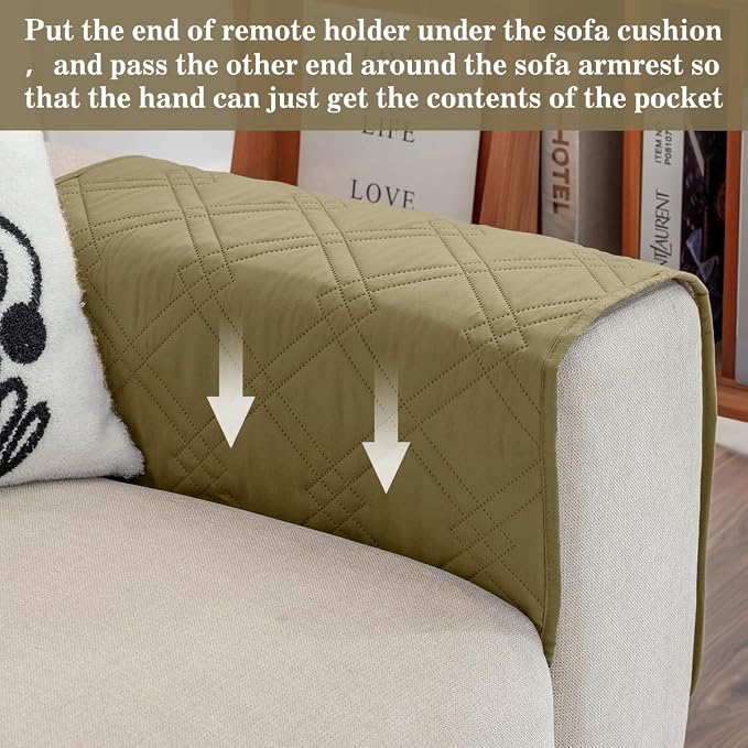 Couch Armrest Organizer Remote Control Holder Bedside Caddy - Image 2