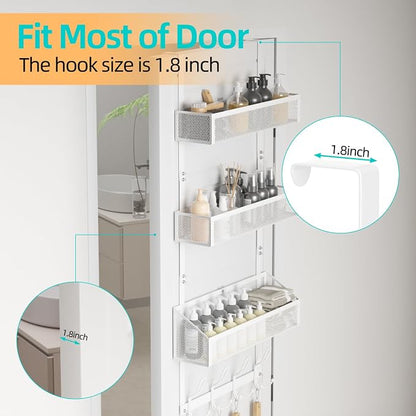 Over Door Hook Organizer 12 Hook Over The Door Organizer - Image 2