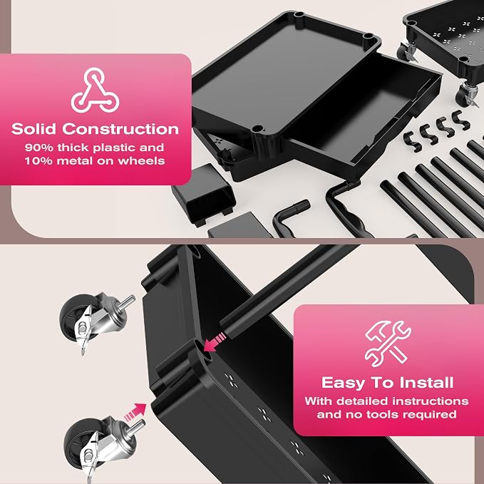 Goovilla Rolling Makeup Organizer Cart - Image 4