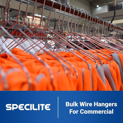 SPECILITE Wire Metal Clothes Hangers Bulk 150 Pack - Image 8