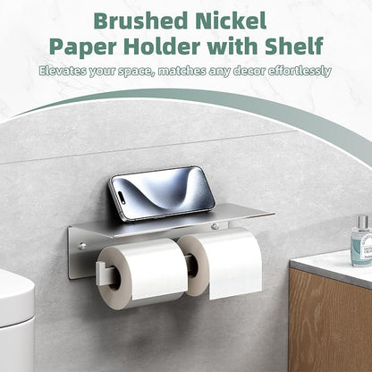 APLusee Double Toilet Paper Holder - Image 5