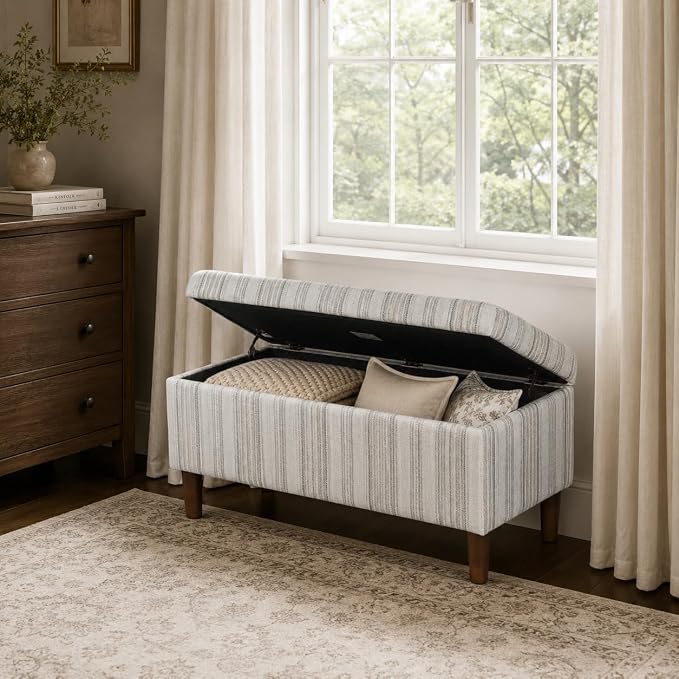 HomePop Malmo 36" Storage Bench - Image 4