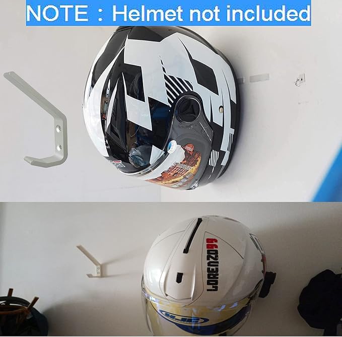 4 Pack Sturdy Aluminium Motorcycle Helmet Holder, motorbike Jacket Display Rack - Image 3