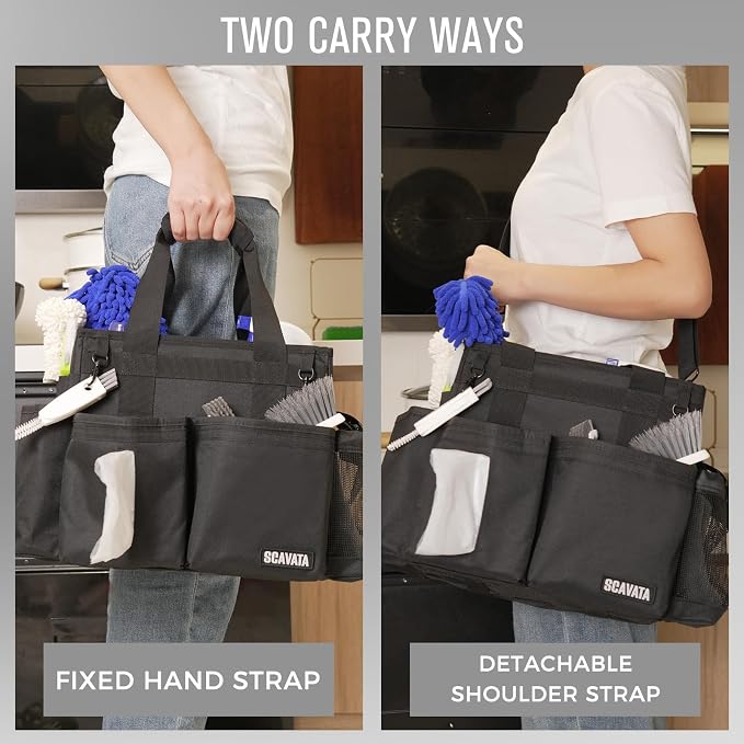SCAVATA Compact Wearable Cleaning Caddy, Small Supplies Organizer - Image 6