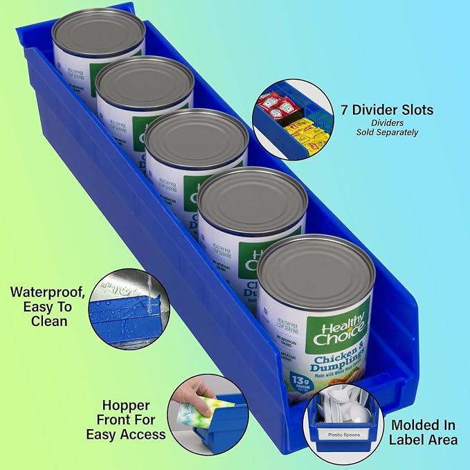 Akro-Mils 30128 Plastic Shelf Bins, Heavy Duty Storage Bins - Image 3