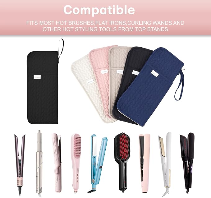 Hot Tools Organizer Heat Resistant Mat Case Hair Tools Holder Travel Bag - Image 6