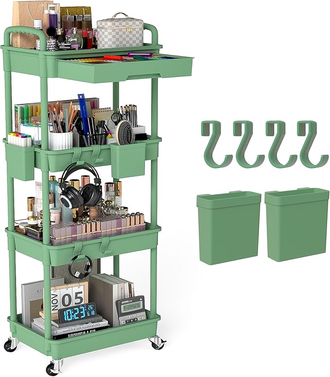 4 Tier Rolling Utility Cart by LLMRR