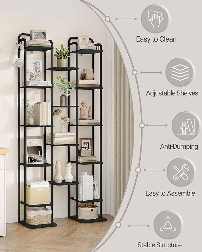 Hzuaneri Vertical Shoe Rack, Shoe Shelves, Wood Shoe Organizer - Image 7