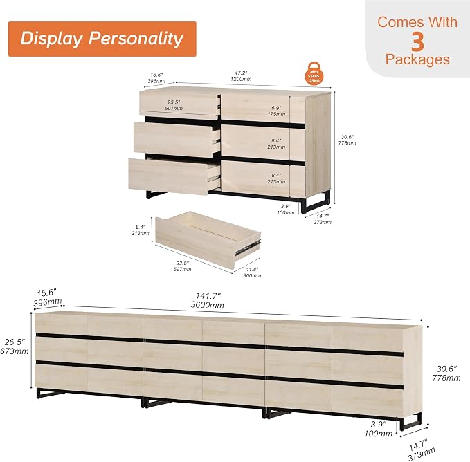 WAMPAT Dresser for Bedroom, Closet Organizers and Storage - Image 2