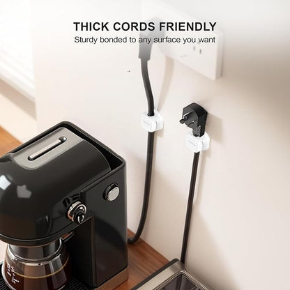 8 Pack Magnetic Cable Clip Organizer Cord Holder, Picozon Adhesive Cable - Image 4