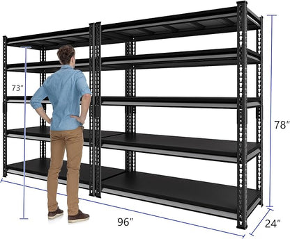 48" W Garage Shelving Heavy Duty, 3000LBS Loads Shelving Units and Storage Racks - Image 3