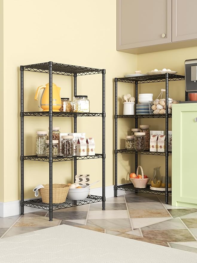 SINGAYE 4 Tier Storage Rack Wire Shelving Unit Shelves Metal - Image 2