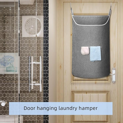 SAVERHO X-Large Hanging Laundry Hamper Bag, Door Hanging Hamper - Image 3