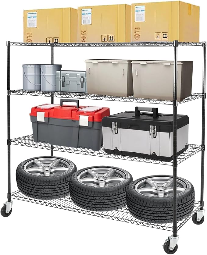 4-Tier Storage Shelving Unit - Image 5