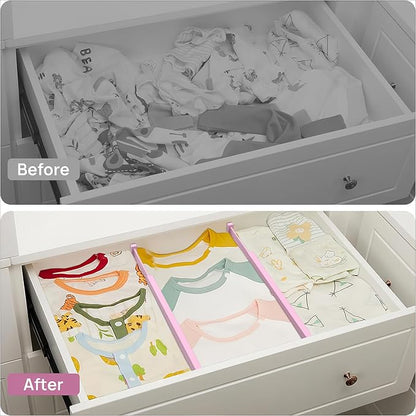 ANTOWIN Expandable Bamboo Drawer Dividers Organizers, Drawer Separators Splitter - Image 9