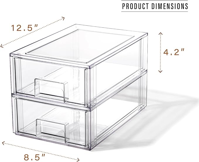 BINO | Stackable Storage Drawers, Small - Image 2
