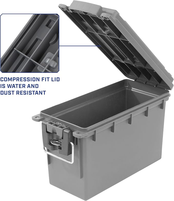 Sheffield Ammo Box Made in USA, Stackable Lockable Ammo Storage Box, Water & - Image 4