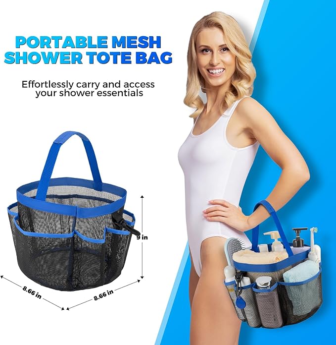 Mesh Shower Caddy Portable for College Dorm Room Essentials - Image 3