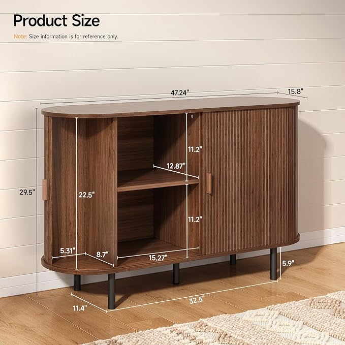 48" Sideboard Buffet Cabinet - Image 2