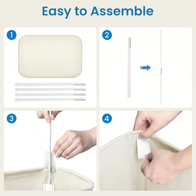 efluky 2 Pack Slim Laundry Basket - Image 6