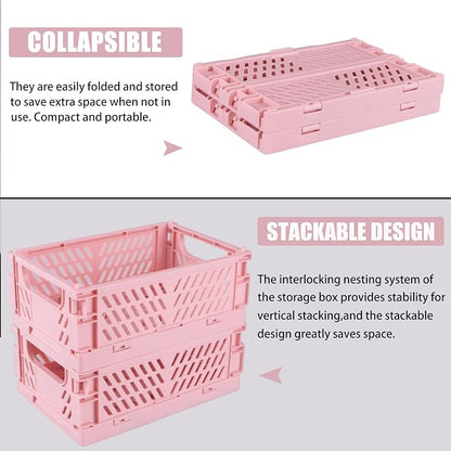 Tixill 2-Pack Mini Foldable Plastic Baskets - Image 3