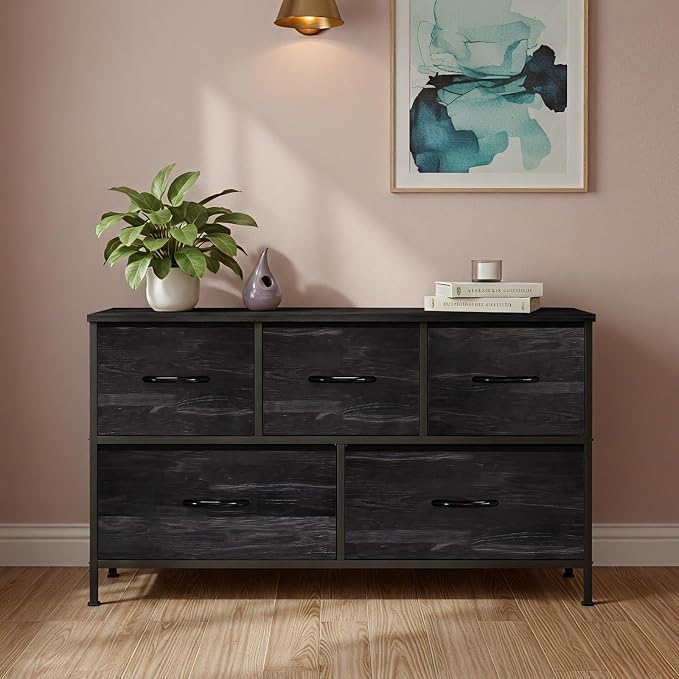 OLIXIS 5 Drawer Dresser for Bedroom, Storage Organizer Unit for Closet | Chest - Image 8
