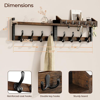 Evermagin 35" Coat Rack Wall Mount - Image 2