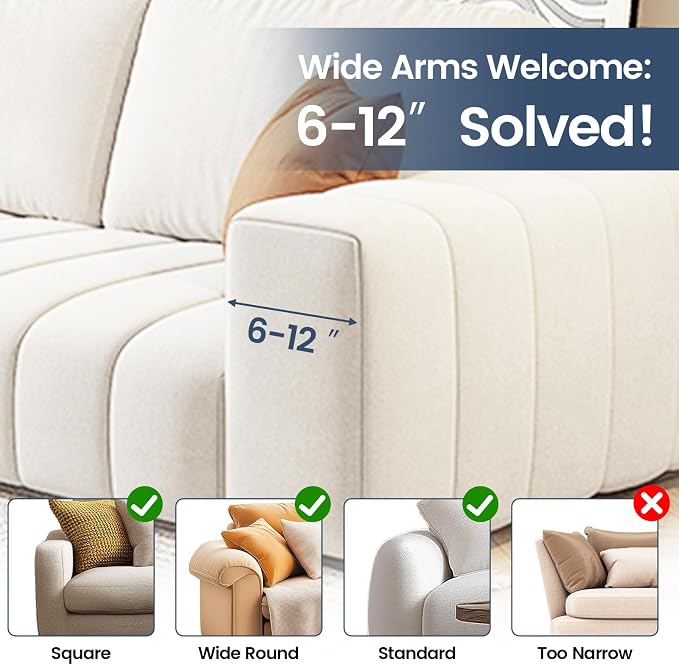 Couch Cup Holder Tray, Silicone Sofa Armrest organizer - Image 5