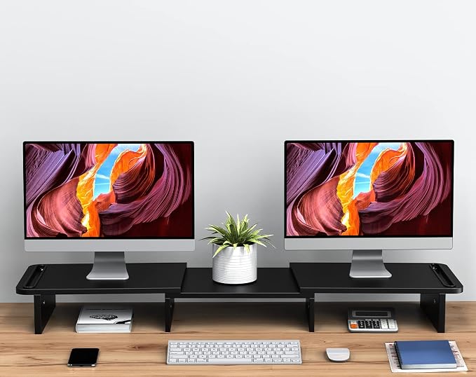 Zimilar Dual Monitor Stand Riser, Monitor Stand - Image 3