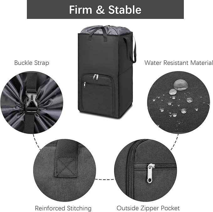 Bukere Extra Large Rolling Laundry Basket - Image 5