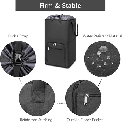 Bukere Extra Large Rolling Laundry Basket - Image 5